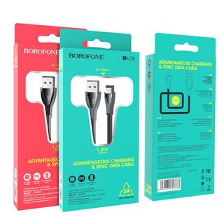 Dây cáp sạc truyền dữ liệu BU20 Borofone cổng Type-C 12m