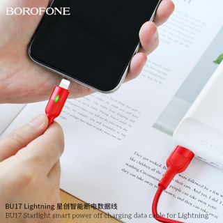 Dây cáp sạc tự ngắt BU17 Borofone cổng Lightning 12m