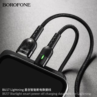 Dây cáp sạc tự ngắt BU17 Borofone cổng Lightning 12m