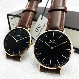 Đồng hồ DW nam nữ dây da D8733 sang trọng lịch lãm giá sỉ