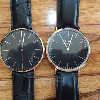 Đồng hồ DW nam nữ dây da D8733 sang trọng lịch lãm