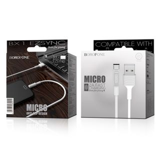 Dây cáp sạc truyền và đồng bộ dữ liệu BX1 EzSync Borofone cổng Micro 1m