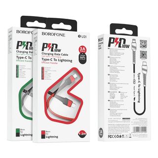 Dây cáp sạc nhanh truyền dữ liệu BU21 Borofone cổng Lightning 12m