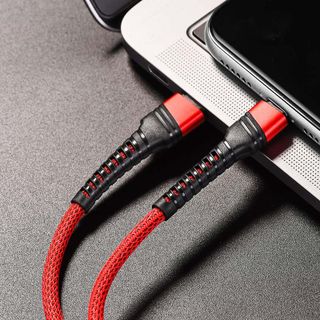 Dây cáp sạc nhanh truyền dữ liệu BU21 Borofone cổng Lightning 12m