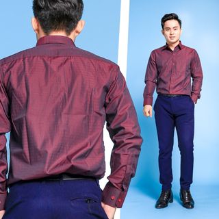 MÃ ÁO SƠ MI NAM TAY DÀI CAO CẤP FE01-14-D