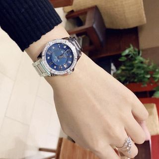 Bu lo va 96R215 Marine star blue dial diamond women watch