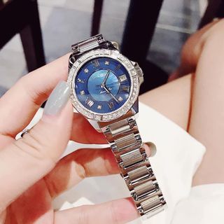 Bu lo va 96R215 Marine star blue dial diamond women watch