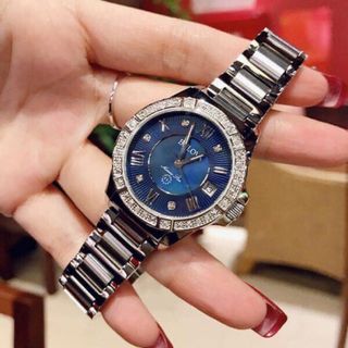 Bu lo va 96R215 Marine star blue dial diamond women watch