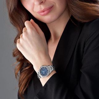Bu lo va 96R215 Marine star blue dial diamond women watch