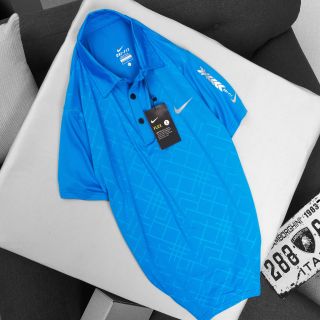 Quần áo thể thao - áo NIKE dập vân thun xịn có cổ - co giãn 4 chiều