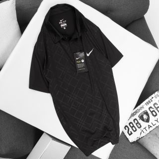 Quần áo thể thao - áo NIKE dập vân thun xịn có cổ - co giãn 4 chiều
