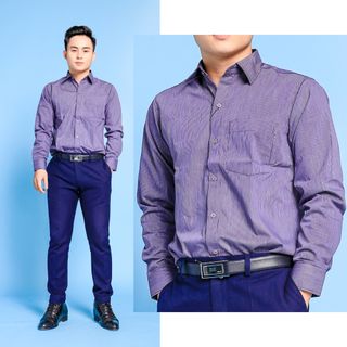 MÃ ÁO SƠ MI NAM TAY DÀI CAO CẤP FE03-05-D