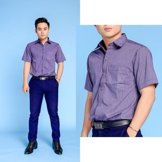 MÃ ÁO SƠ MI NAM TAY DÀI CAO CẤP FE03-05-D