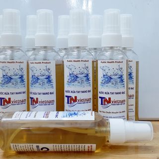 Chai xịt rửa tay Nano Bạc chuẩn WHO