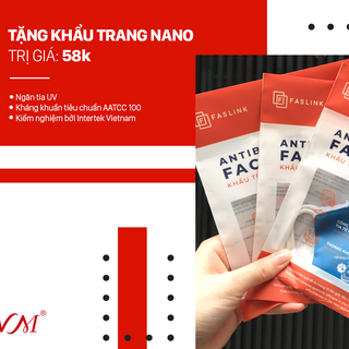 Khẩu trang Nano Kháng khuẩn tới 30 lần giặt