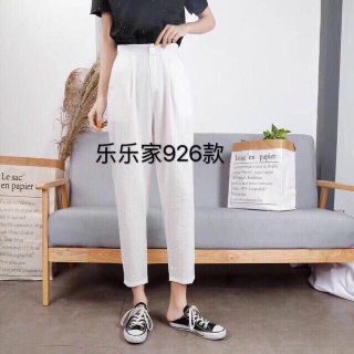 Quần cạp trước chun sau vải xước hàn