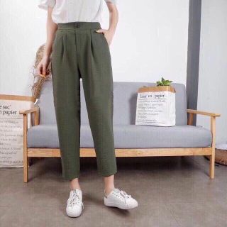 Quần cạp trước chun sau vải xước hàn