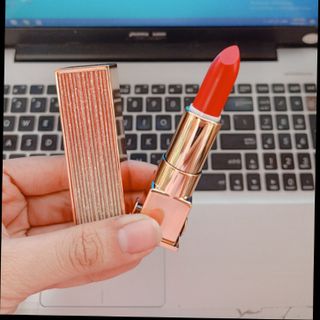 Bộ trang điểm nội địa Trung gồm phấn nước mascara son lì đỏ cam Chất phấn nước kiềm dầu tha hồ đi bơi luôn ạ