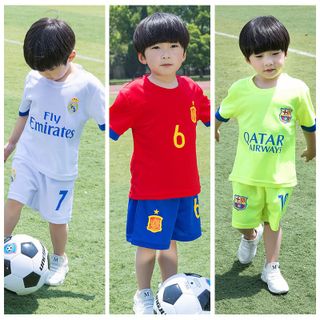 Sét đồ thể thao bóng đá dành cho bé từ 7 đến 40 kg