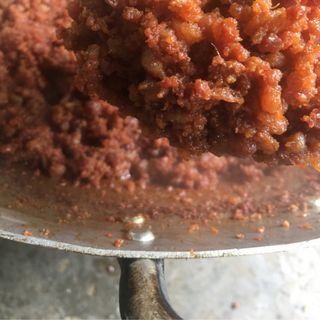 Mắm tép chưng thịt - cô Nga