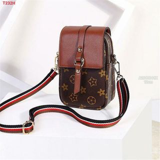 TÚI ĐEO CHÉO KIỂU ĐIỆN THOẠI PHỐI HOA THỔ CẨM 2 KHÓA TIỆN DỤNG