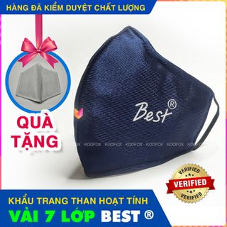 KHÁNG KHUẨN Khẩu Trang Vải Than Hoạt Tính Cao Cấp BESTNgăn ngừa bụi bẩn cản gió khử mùi ngừa độc - koofox