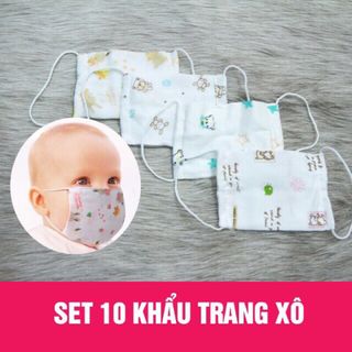 khẩu trang vải xô Nhật cho bé giá sỉ