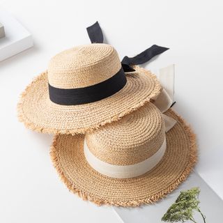 Mũ cói tiểu thư chất kiệu raffia