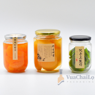 Hũ Thủy Tinh Tròn Dung Tích 500ml