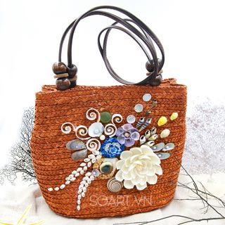 TÚI XÁCH NỮ BẰNG CÓI VÀ VỎ SÒ