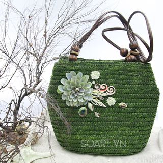 TÚI XÁCH NỮ BẰNG CÓI VÀ VỎ SÒ