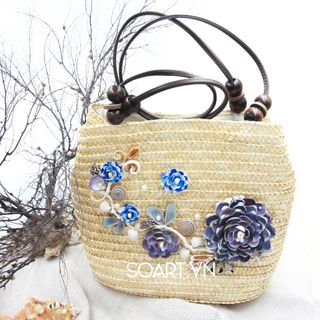 TÚI XÁCH NỮ BẰNG CÓI VÀ VỎ SÒ