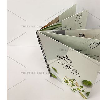 Menu nhựa đóng gáy lò xo