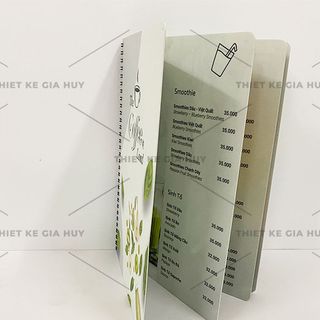 Menu nhựa đóng gáy lò xo