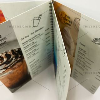 Menu nhựa đóng gáy lò xo