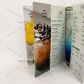 Menu nhựa đóng gáy lò xo