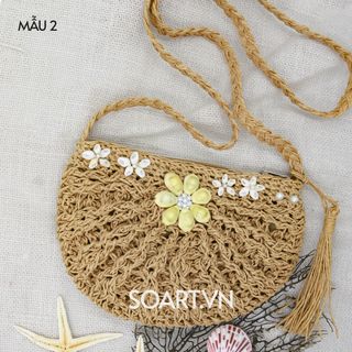 TÚI CÓI ĐEO CHÉO ĐI BIỂN VỎ SÒ