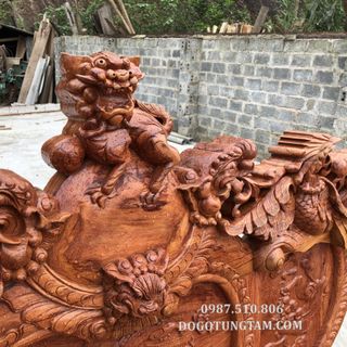 BỘ BÀN GHẾ KIỂU NGHÊ ĐỈNH TAY 12 HÀNG 6 MÓN