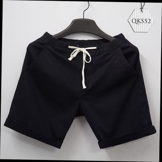 Quần short kaki cột dây trơn màu