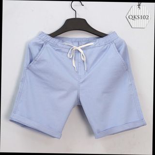 Quần short kaki cột dây trơn màu