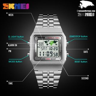 ĐỒNG HỒ SKMEI - SK014 Đồng hồ nam dây thép SKMEI TREND
