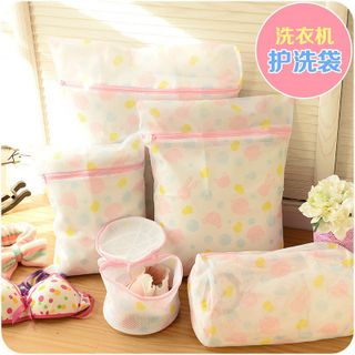 túi giặt hoa văn lưới dày dặn kích thước 3040