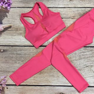 BỘ ĐỒ TẬP GYM YOGA PHỐI LƯỚI HÌNH THOI