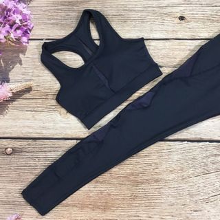 BỘ ĐỒ TẬP GYM YOGA PHỐI LƯỚI HÌNH THOI
