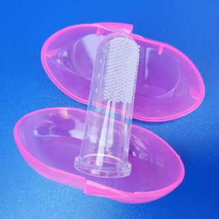 Dụng Cụ Tưa Lưỡi Chải Răng Bằng Silicon Siêu Mềm Cho Bé Từ 0-2 Tuổi