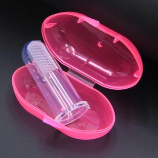 Dụng Cụ Tưa Lưỡi Chải Răng Bằng Silicon Siêu Mềm Cho Bé Từ 0-2 Tuổi