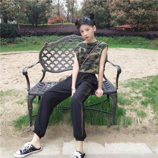 Quần Jogger đũi phối lưới hai bên sườn
