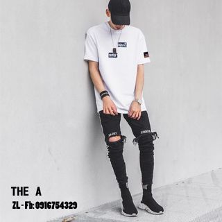 Ao thun Unisex The A TS-A001SU style Hàn Quốc, form rộng tay lỡ...
