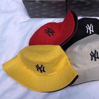 Mũ bucket 2 mặt thêu NY tiện dụng, cá tính