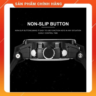 Đồng Hồ Thể Thao Kim Điện Tư Nam ADDIES Case Titan Cao Cấp, Dây Cao Su